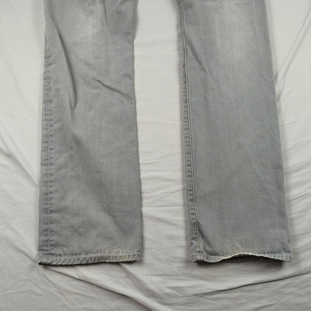 7 for all Mankind Jeans Mens 33x33 Gray Standard Straight Relaxed Casual Faded‎ - Picture 14 of 15